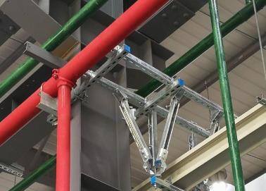 荷塘该抗震支架的整体式支吊架结构协调性好